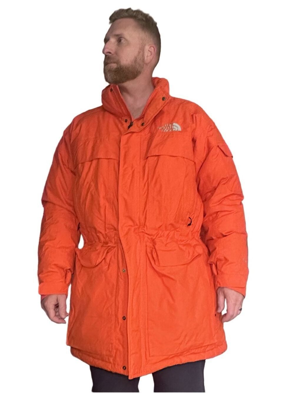 North Face McMurdo Goosedown Insulated Parka Construction Orange Size XL Hyvent